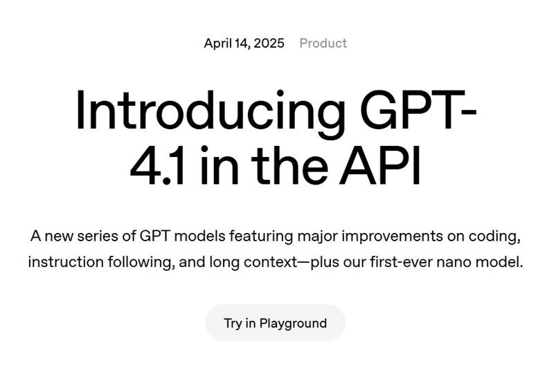 gpt 4.1 ーAIエージェント時代の3大モデル